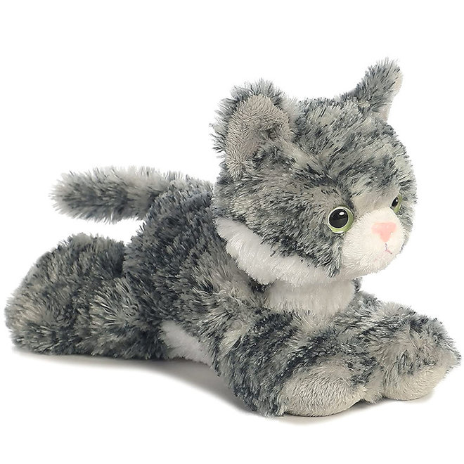 Knuffel kat grijs (20cm)