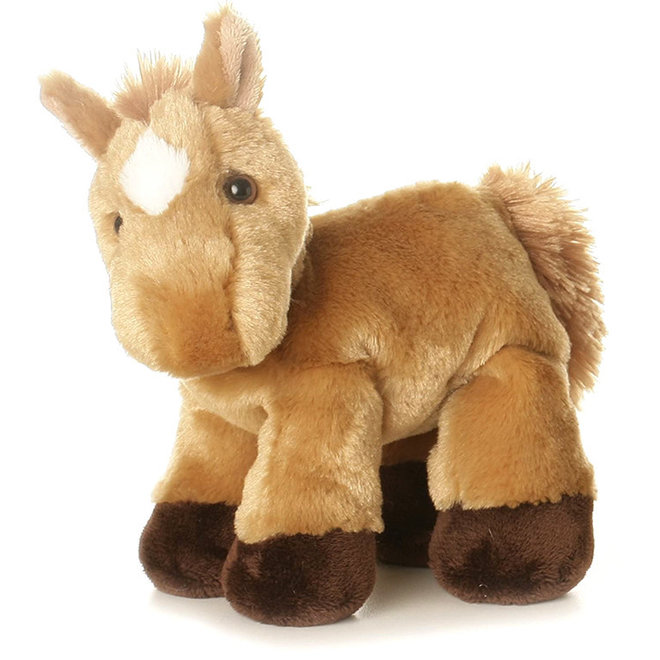 Knuffel paard lichtbruin Prancer (20cm)