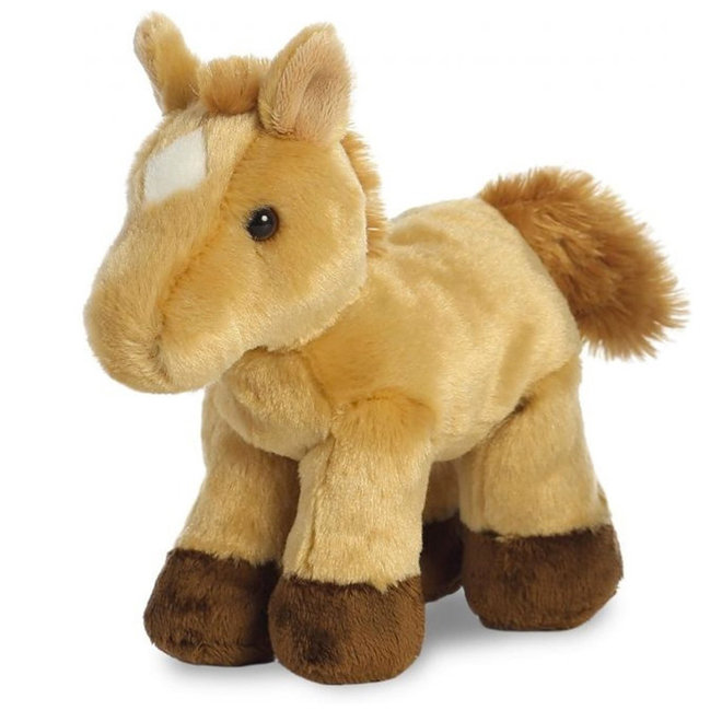 Knuffel paard lichtbruin Prancer (20cm)