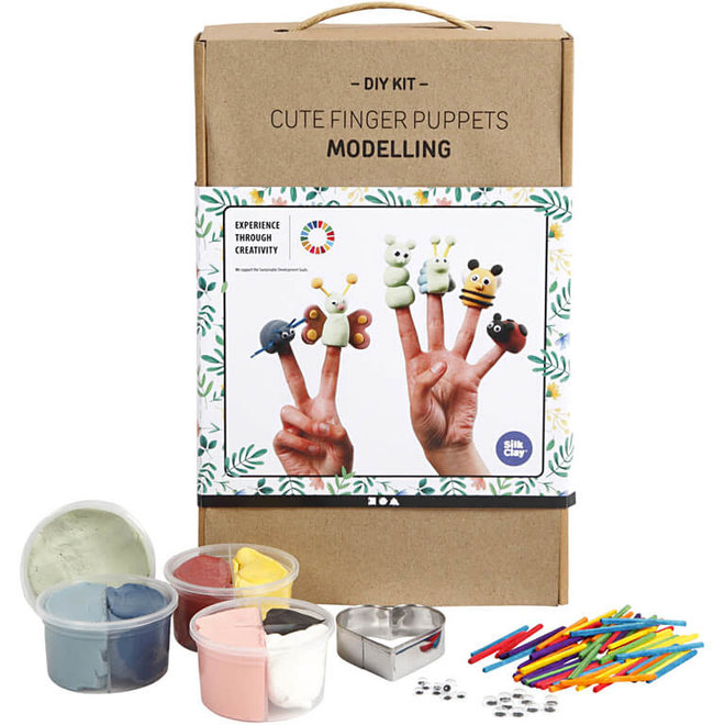 Knutselset - Vingerpoppetjes van Silk Clay