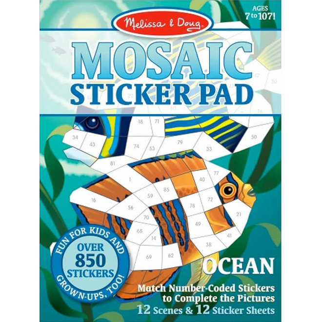 Mozaïek stickerboek oceaan 7+