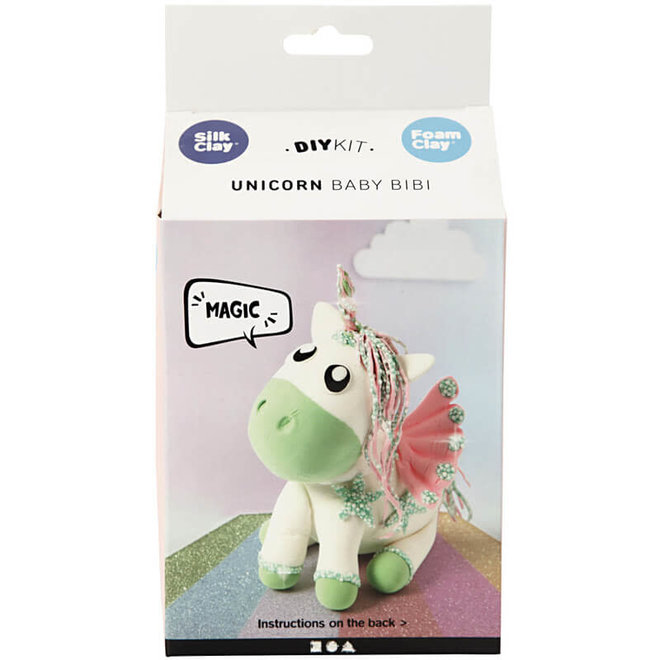 Knutselset klei eenhoorn groen