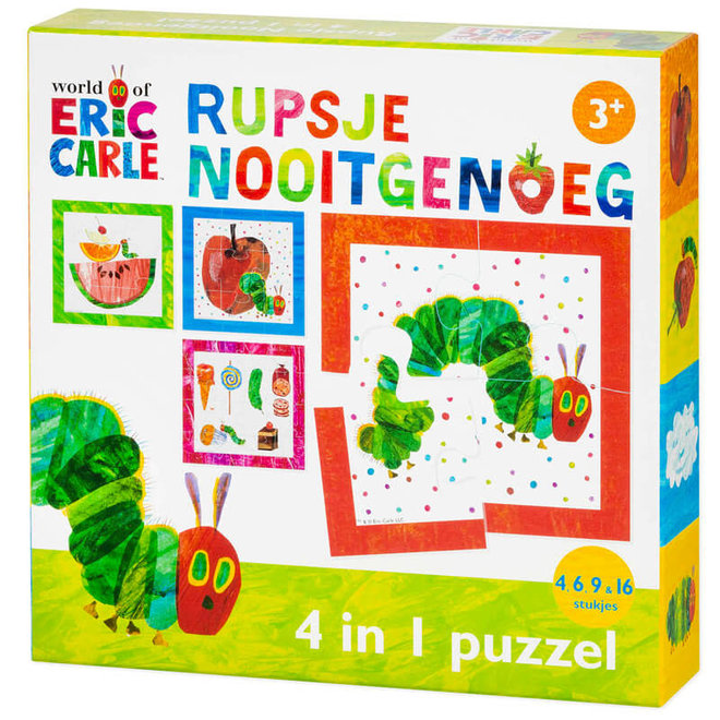 Rupsje Nooitgenoeg 4 in 1 puzzel 3+