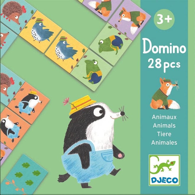 Spel domino dieren 3+