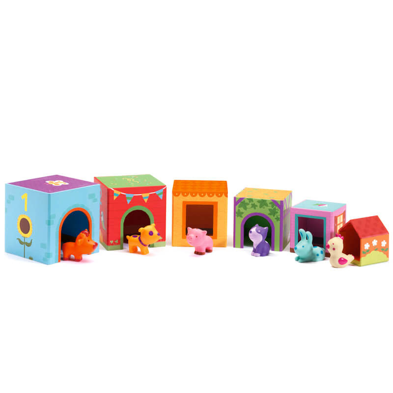 Djeco Stapelblokken Boerderijdieren 'Topanifarm'