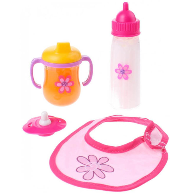 Poppen flessen, speen & slabbetje