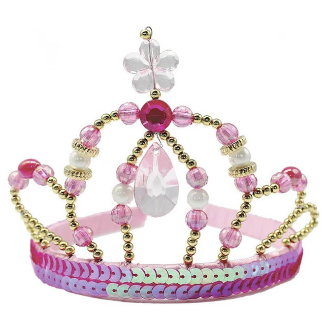 Kroon prinses roze/goud