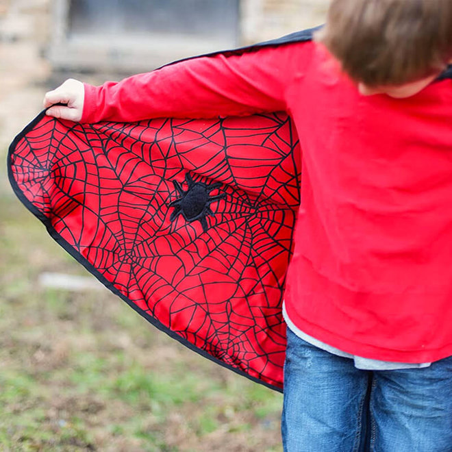 Spiderman / Batman cape & masker (4-6 jaar)