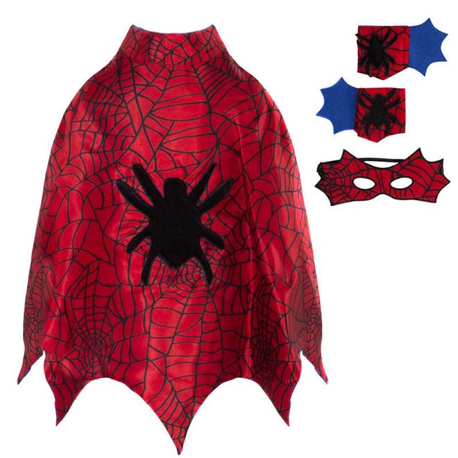 Spiderman cape set (3-4 jaar)