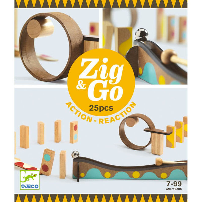 Djeco Zig & Go actie-reactie parcours (25-delig)