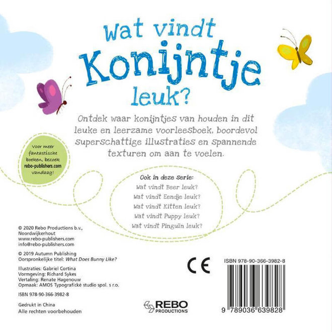 Wat vindt konijntje leuk? - Voelboekje