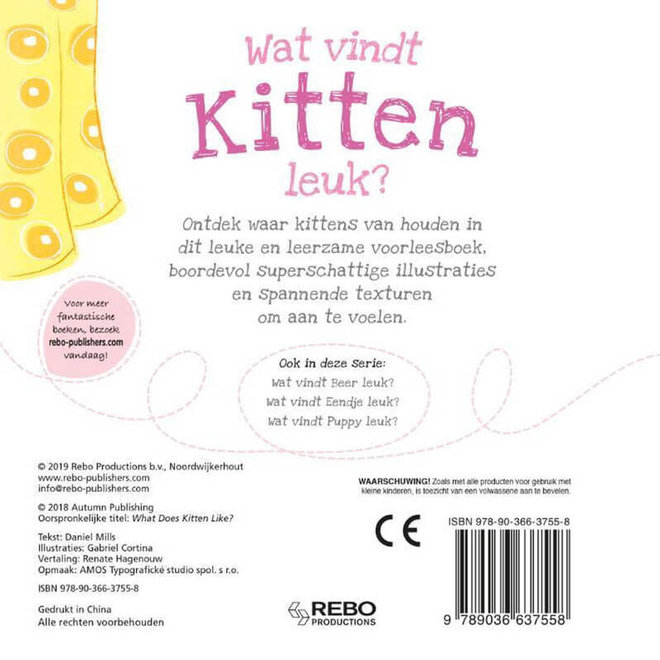 Wat vindt kitten leuk? - Voelboekje