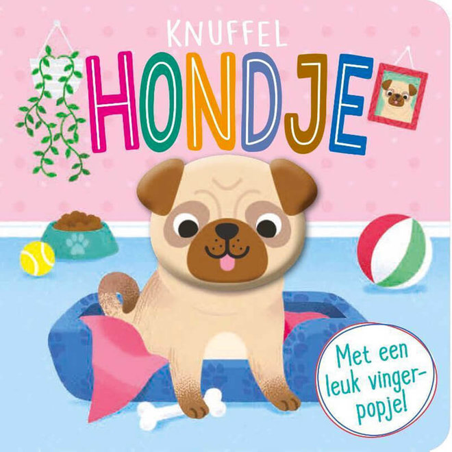 Vingerpopboekje - Knuffelhondje