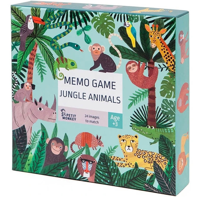 Memo spel jungle dieren 3+