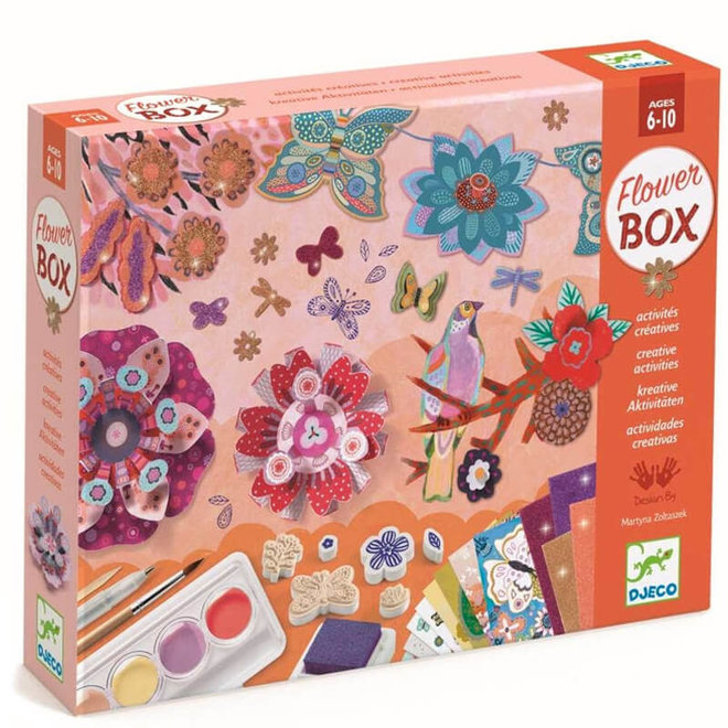 Grote knutseldoos bloemen 6+