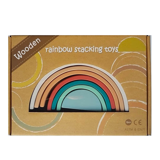 Regenboog bogen pastel