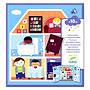 Djeco herbruikbare stickers huis