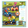 Djeco herbruikbare stickers auto's