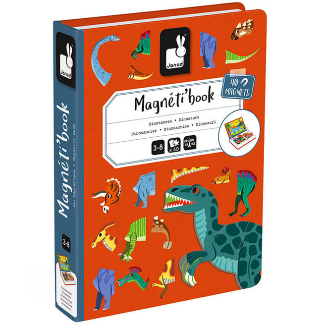 Magneetboek dino's 3+