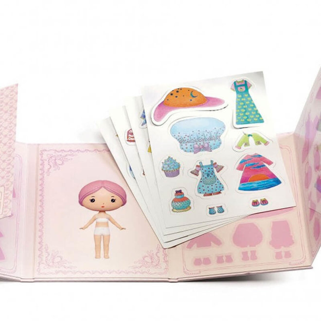 Djeco Tinyly Miss Lilypink - Herbruikbare Stickers