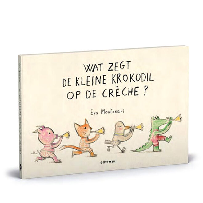 Wat zegt de kleine krokodil op de crèche?