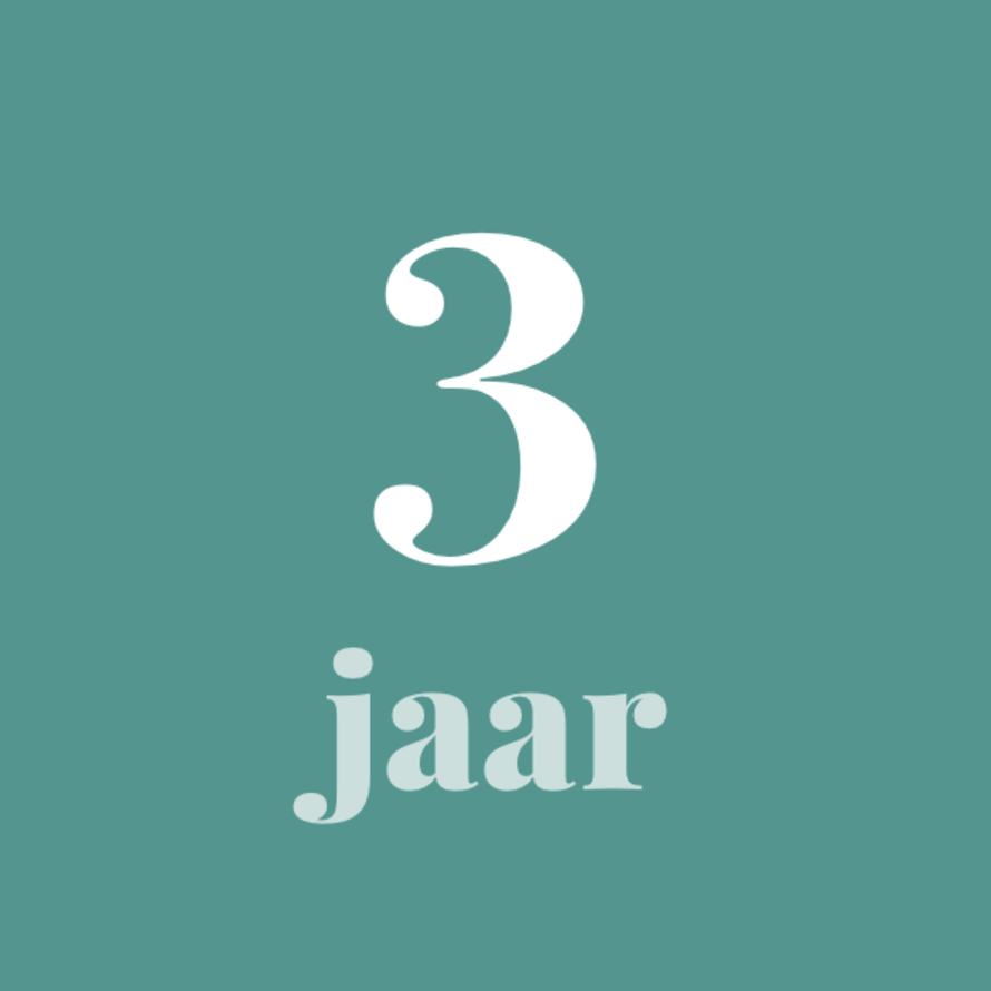 3 jaar