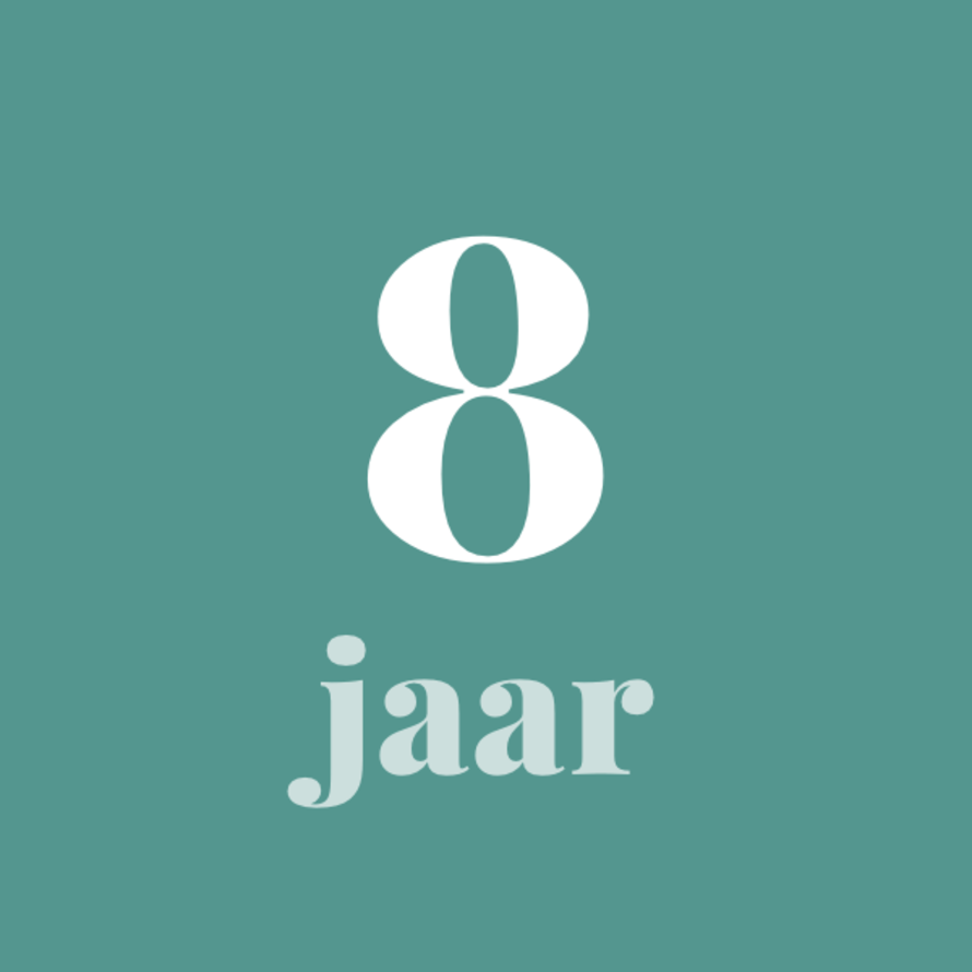8 jaar
