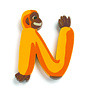 Djeco Dieren Letter - N