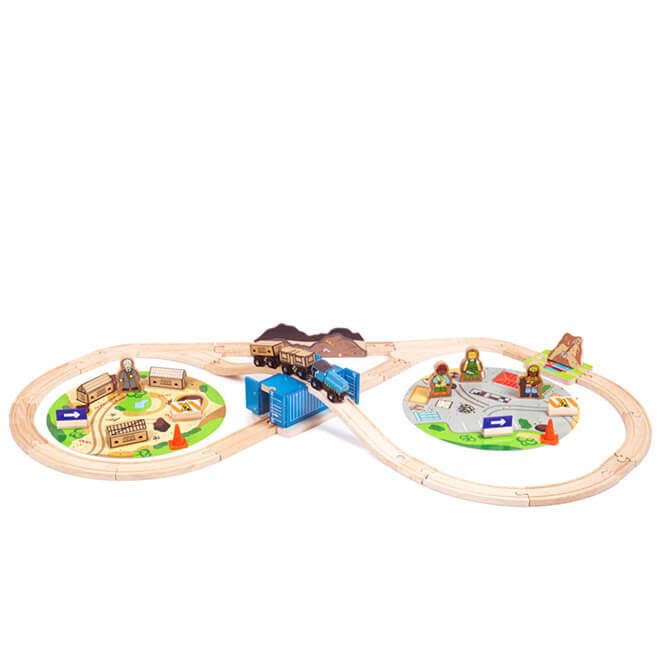 neef bak regel Bigjigs Treinset Bouwplaats | Construction Train Set - De Speelgoedwinkel