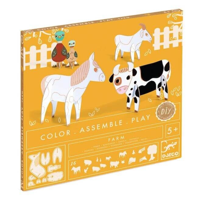 Kleur, bouw & speel boerderij 5+