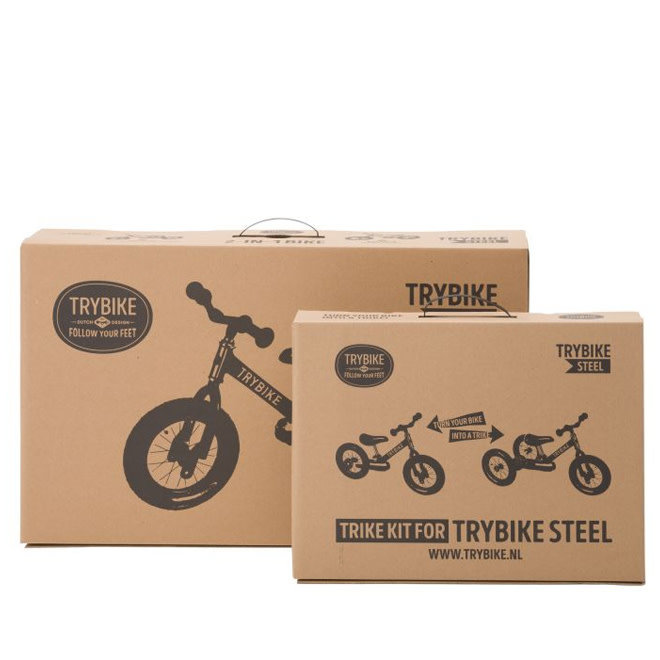 Trybike 2-in-1 Grijs Zwart