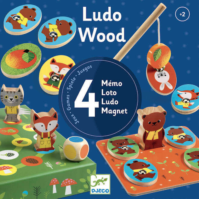 Djeco Spellendoos 4-in-1 LudoWood