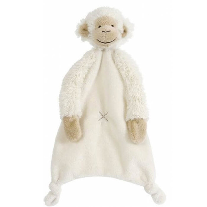 Knuffeldoekje aap wit