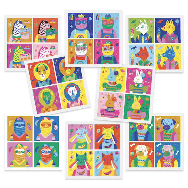 Stickers - Inspiratie Andy Warhol 5+