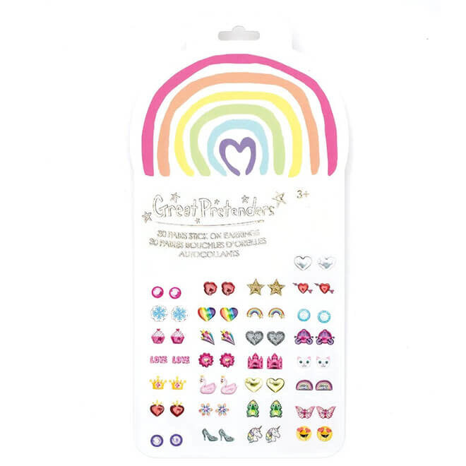 Plakoorbellen regenboog (30 paar)