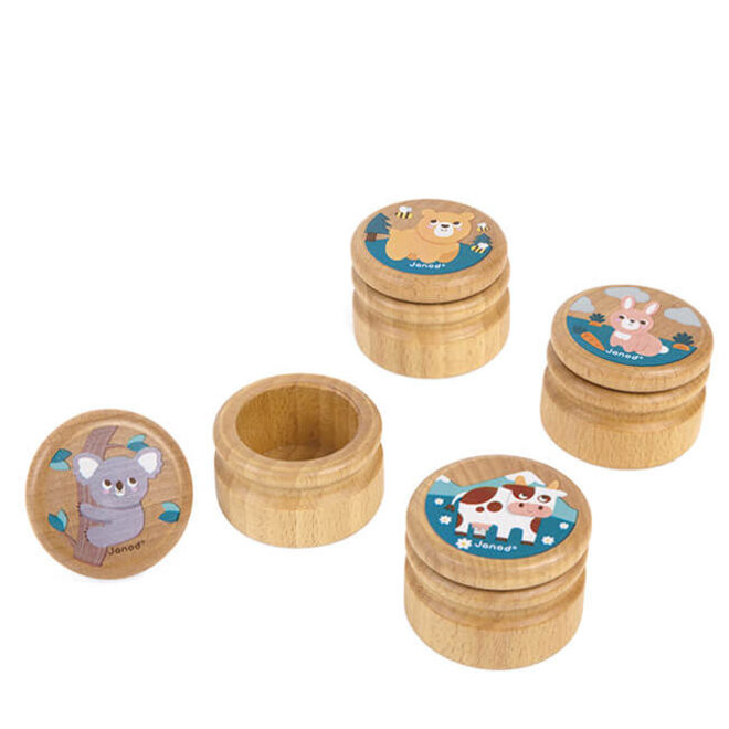 Houten tandendoosje