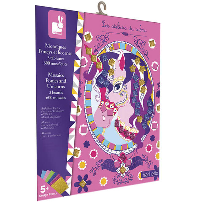 Mozaïek stickers unicorn 5+