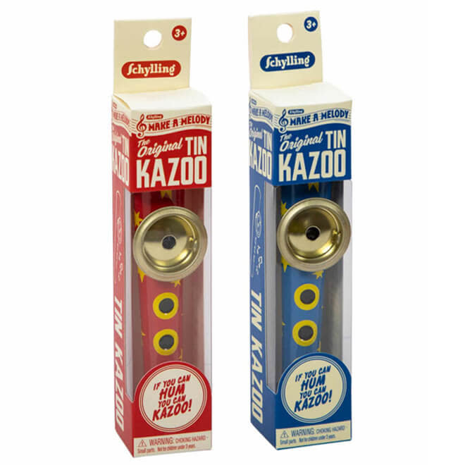 Retro tinnen kazoo