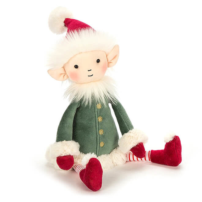 Knuffel kerst elf klein