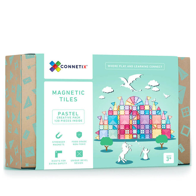 Magnetische tegels pastel - creative (120st)