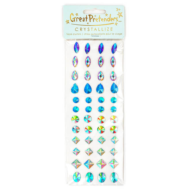 Gezicht diamantjes