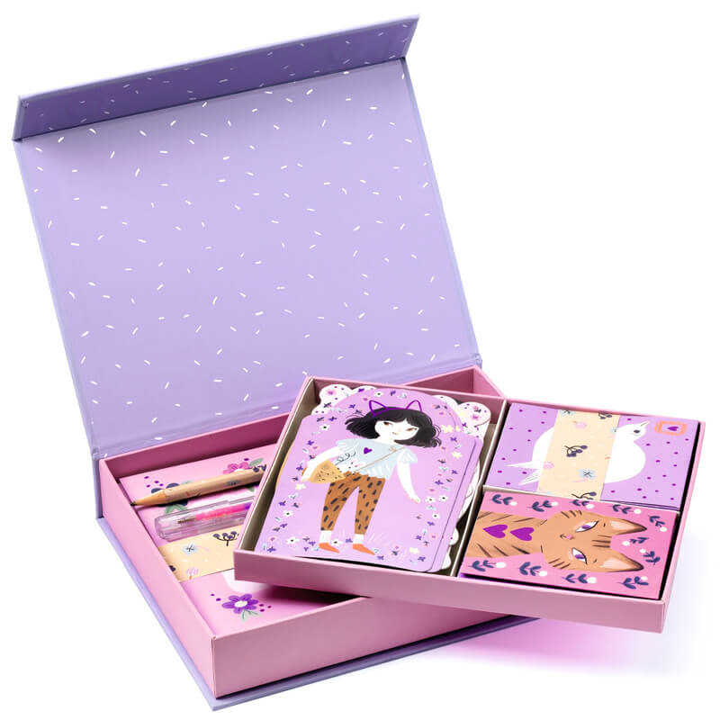 Djeco Stationery Box Deluxe Lucille Gratis feestelijk ingepakt
