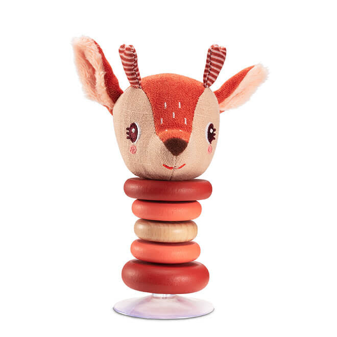 Rammelaar met zuignap hertje 6m+