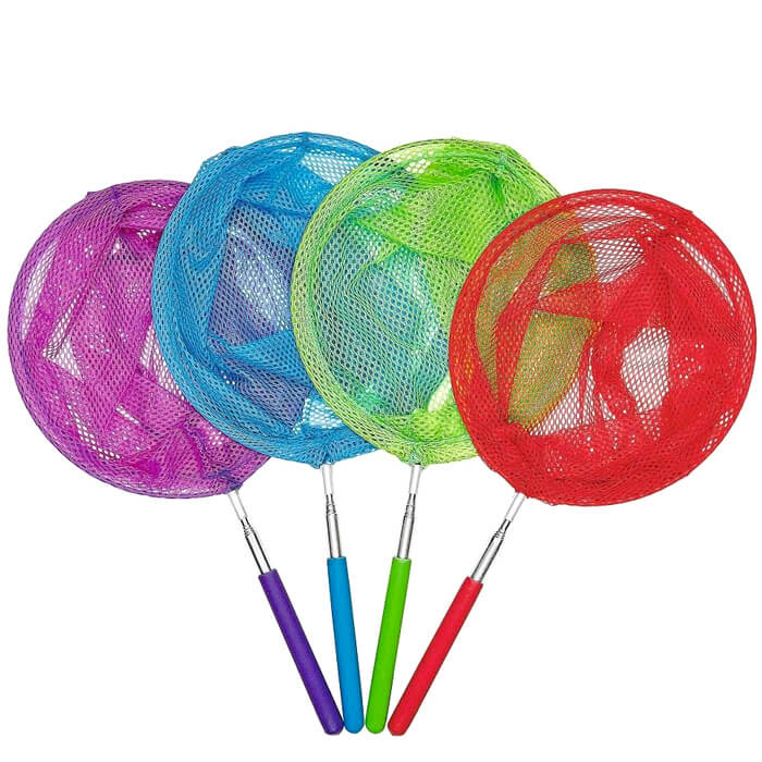 Roysmart Vlindernet, schepnet voor vissen, telescopisch visnet, visnet, uittrekbaar van 40,5 cm tot 151,5 cm, voor tuin, zwembad, outdoor, tuinactiviteiten, 2 stuks Roysmart Vlindernet, schepnet voor vissen, telescopisch visnet, visnet, uittrekbaar van 40,5 cm tot 151,5 cm, voor tuin, zwembad, outdoor, tuinactiviteiten, 2 stuks