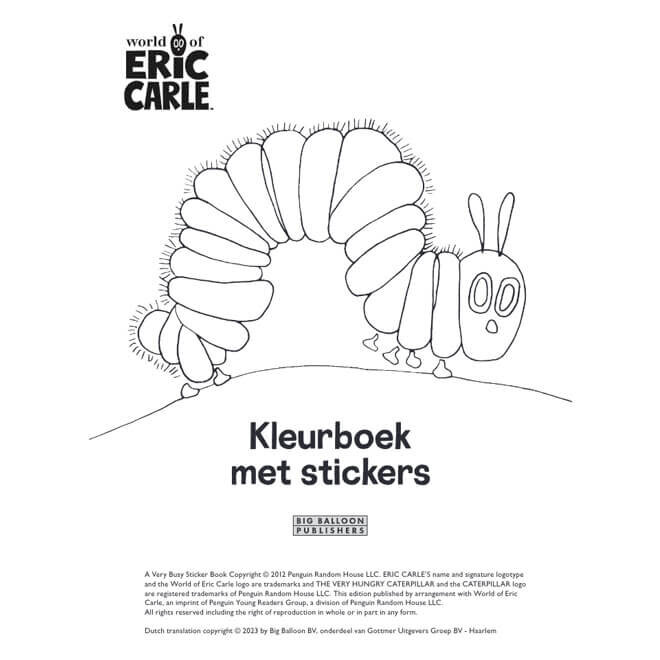 Eric Carle Kleurboek met stickers