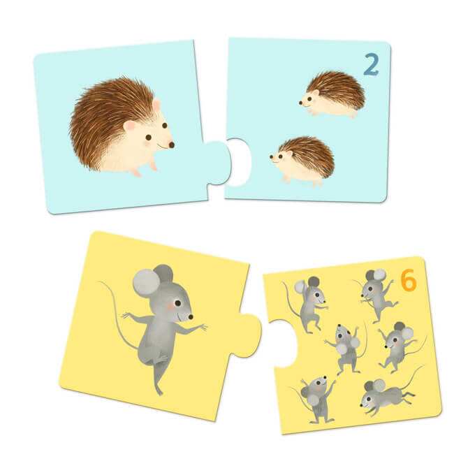 Djeco Puzzel Duo Babydieren