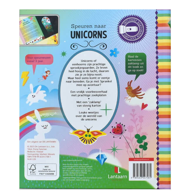 Zaklampboek - Speuren naar Unicorns