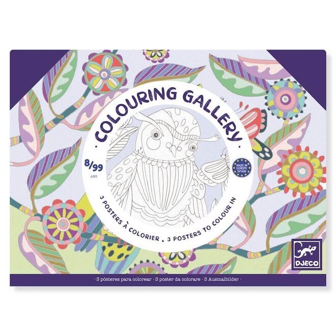 Djeco Colouring Gallery - Vogels