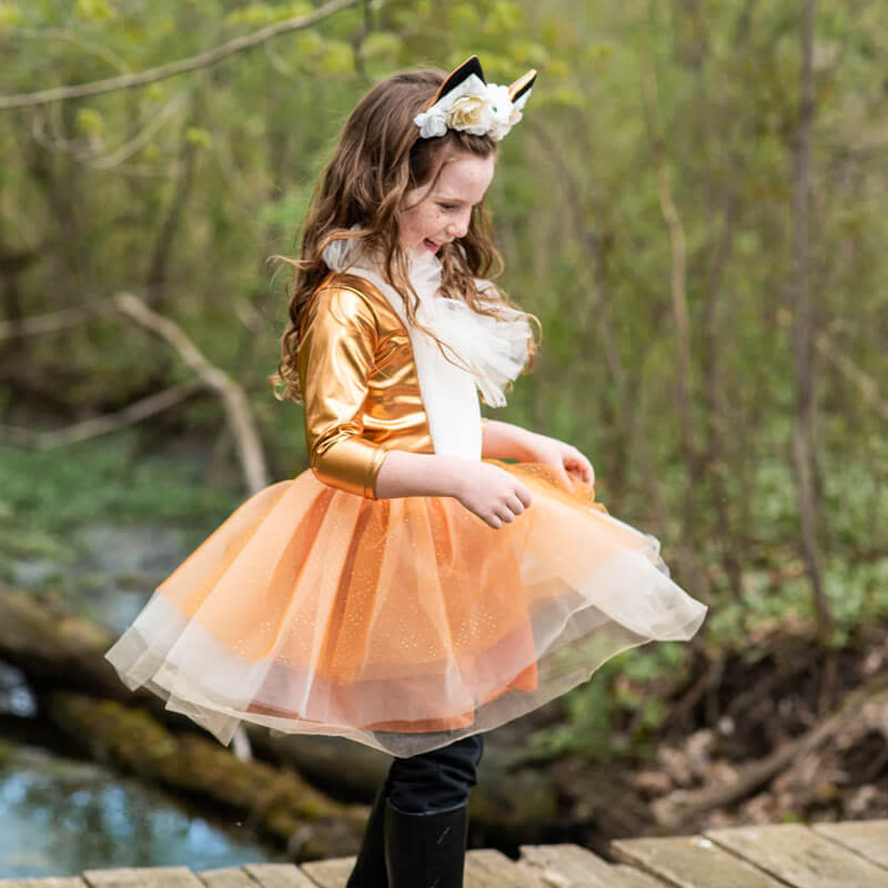 Verkleedjurk Vos 5 6 jaar Great Pretenders Woodland Fox De Speelgoedwinkel