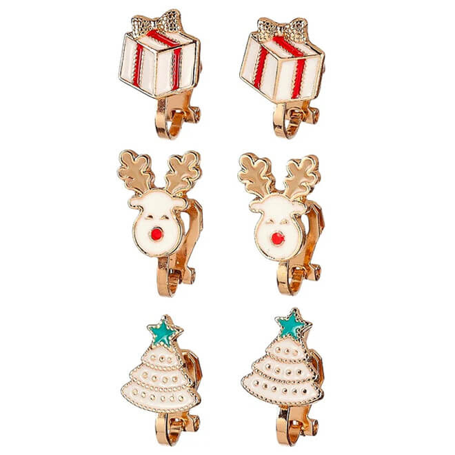 Souza Oorclips Cadeaus, Rendieren & Bomen